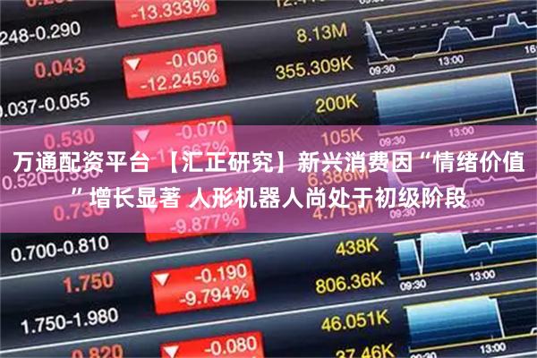 万通配资平台 【汇正研究】新兴消费因“情绪价值”增长显著 人形机器人尚处于初级阶段