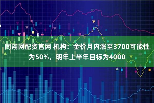 同翔网配资官网 机构:金价月内涨至3700可能性为50%,明年上半年目标为4000